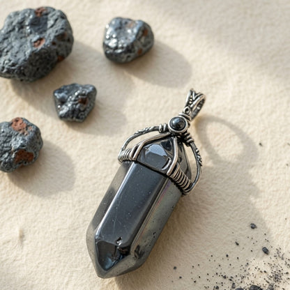 Natural Specularite Mineral Specimen — Grounding & Manifestation Crystal