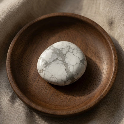 Natural Howlite Raw Stone — Calm & Stress Relief Crystal