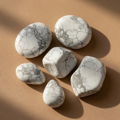 Natural Howlite Raw Stone — Calm & Stress Relief Crystal