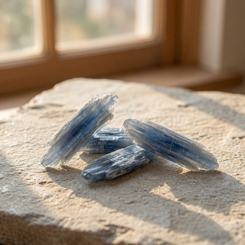 Natural Blue Kyanite Raw Stone — Alignment & Inner Peace Crystal