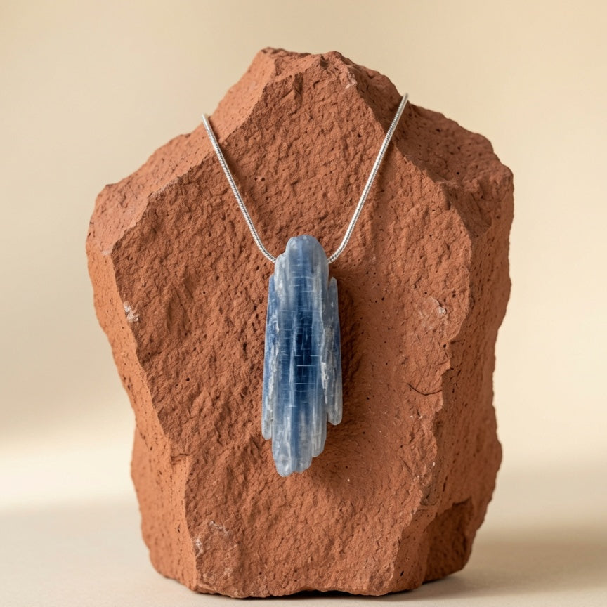 Natural Blue Kyanite Raw Stone — Alignment & Inner Peace Crystal