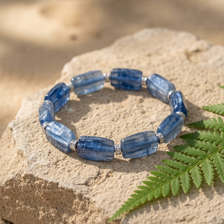Natural Blue Kyanite Raw Stone — Alignment & Inner Peace Crystal