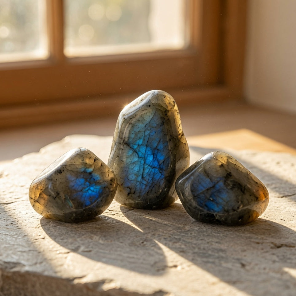 Natural Labradorite Rough Stone — Transformation & Intuition Crystal