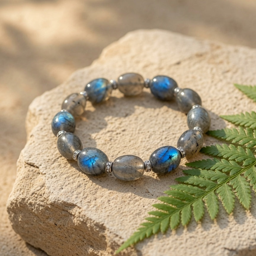 Natural Labradorite Rough Stone — Transformation & Intuition Crystal