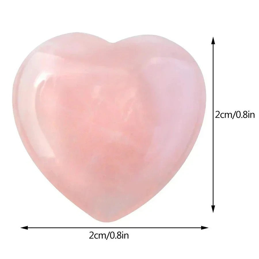 Rose Quartz Heart Stone – Love & Healing Crystal | Authentic Natural Gemstone