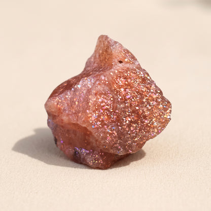 Real photo of a raw sunstone piece
