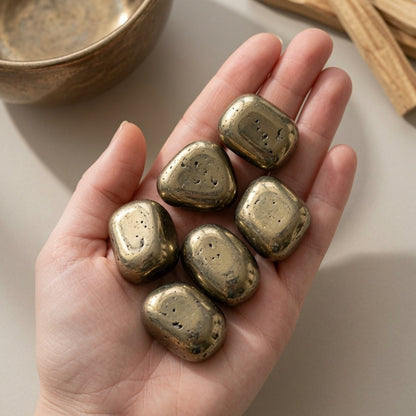 Natural Pyrite Rough Stone Specimen — Abundance & Manifestation Crystal
