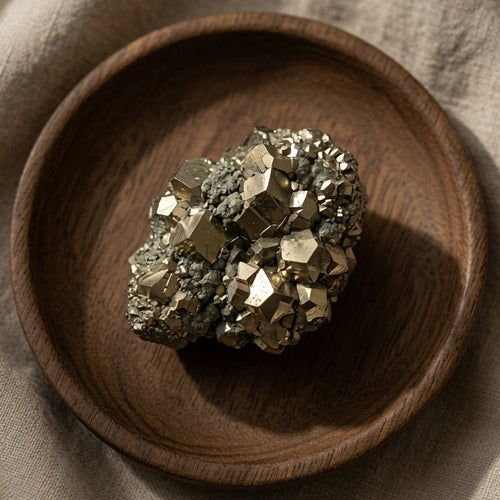 Natural Pyrite Rough Stone Specimen — Abundance & Manifestation Crystal