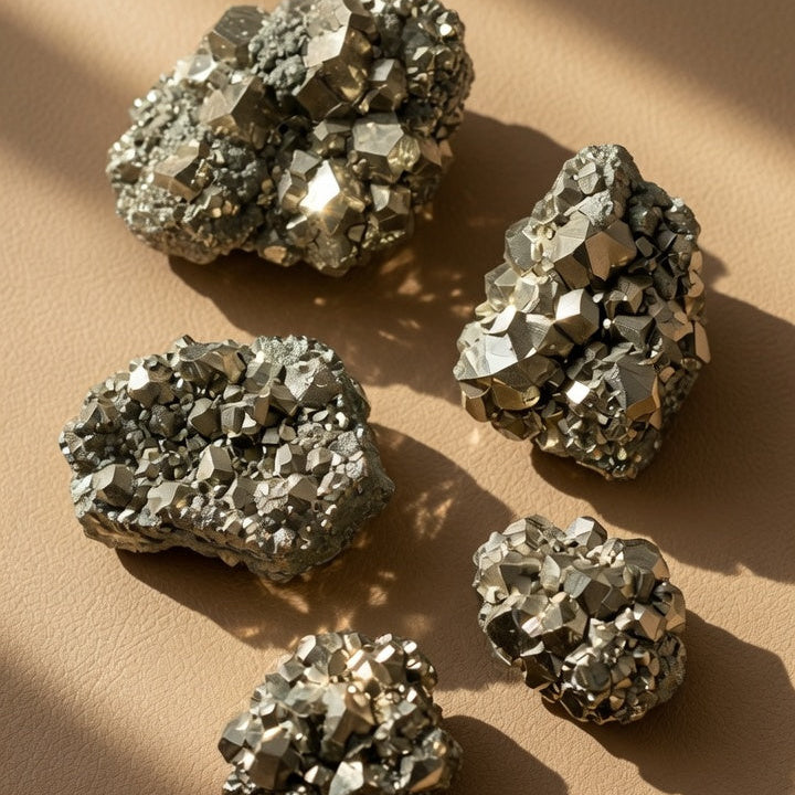 Natural Pyrite Rough Stone Specimen — Abundance & Manifestation Crystal