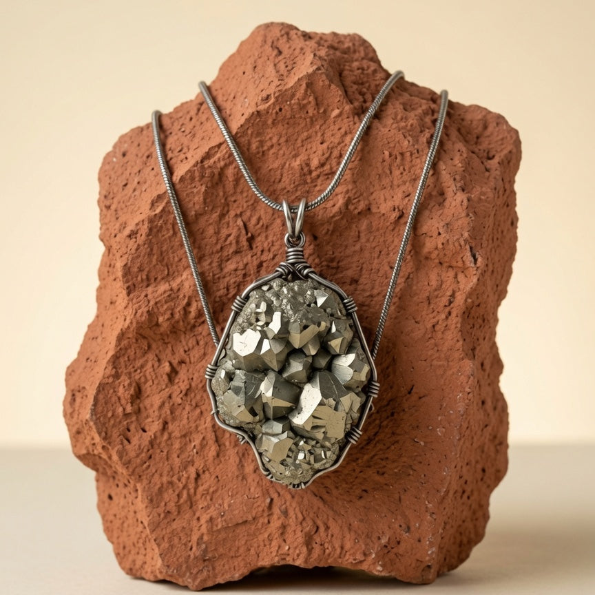 Natural Pyrite Rough Stone Specimen — Abundance & Manifestation Crystal