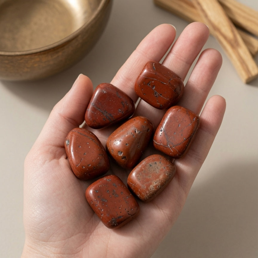 Natural Red Jasper Rough Stone — Strength & Stamina Crystal