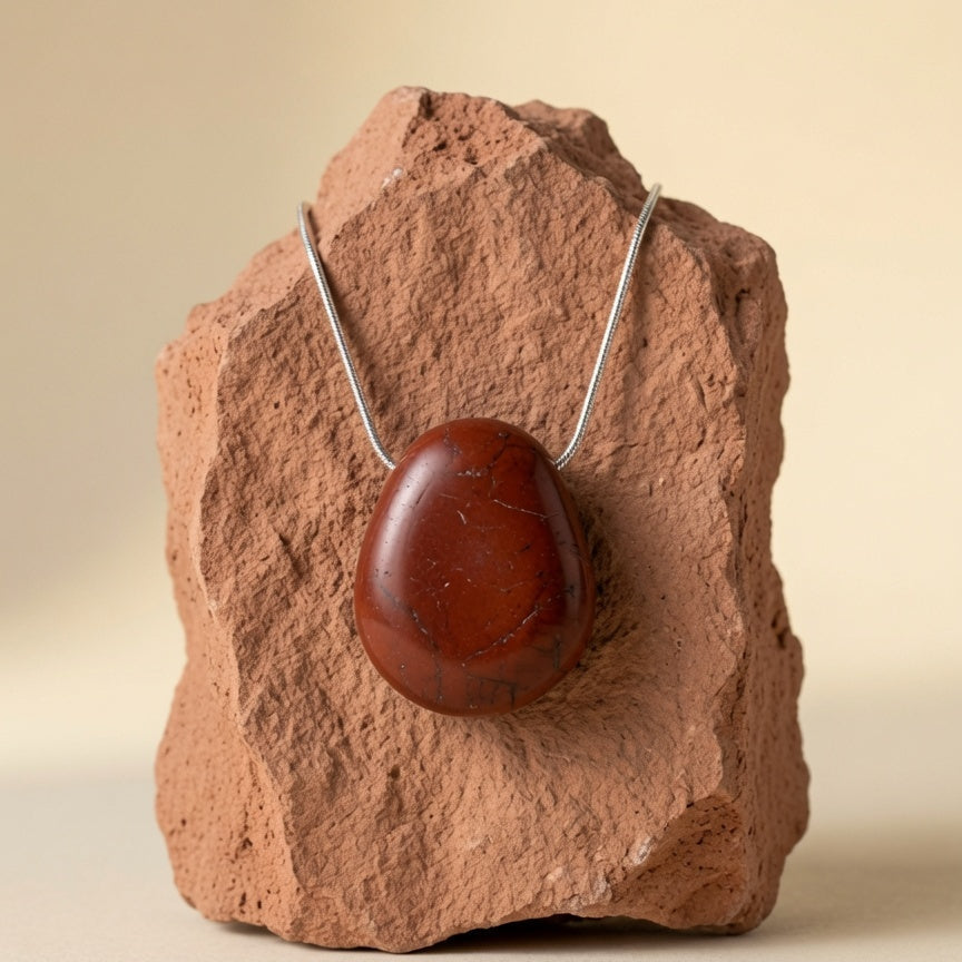 Natural Red Jasper Rough Stone — Strength & Stamina Crystal