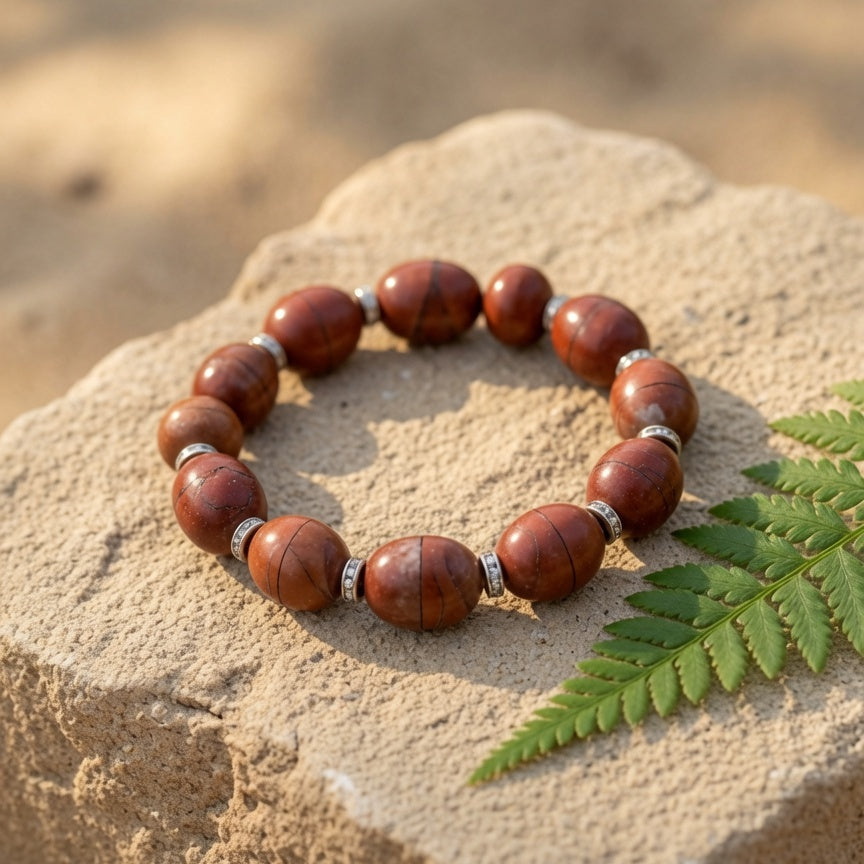 Natural Red Jasper Rough Stone — Strength & Stamina Crystal
