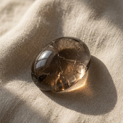Natural Smoky Quartz Raw Stone — Grounding & Protection Crystal