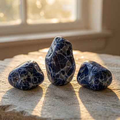 Natural Blue Sodalite Rough Stone — Truth & Clear Communication Crystal