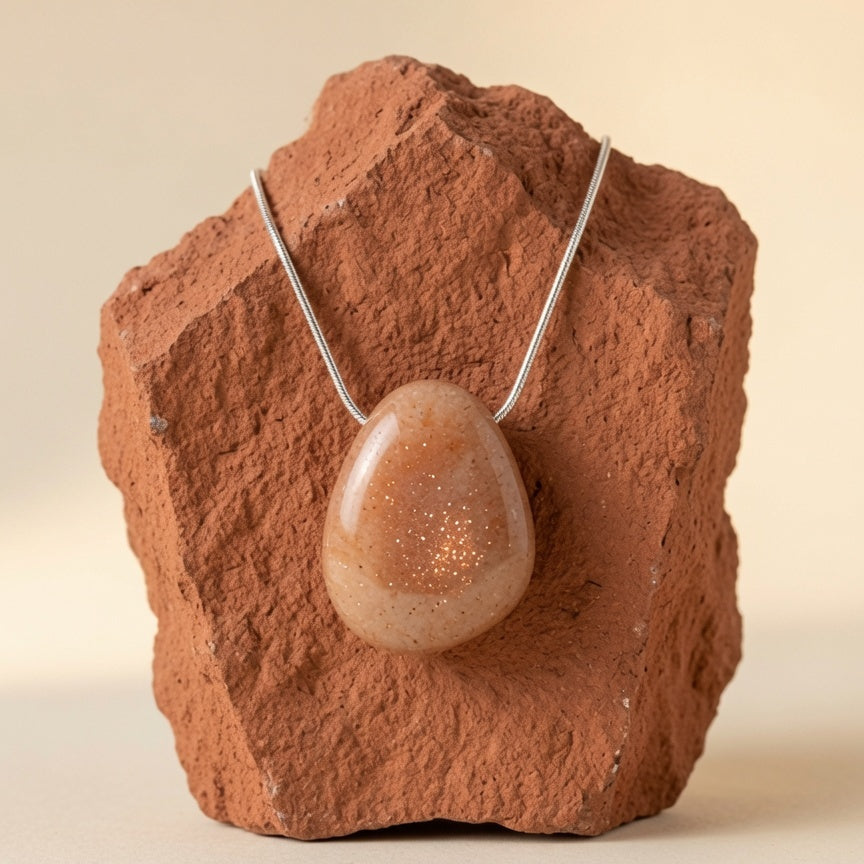 Natural Sunstone Raw Stone — Joy & Vitality Crystal