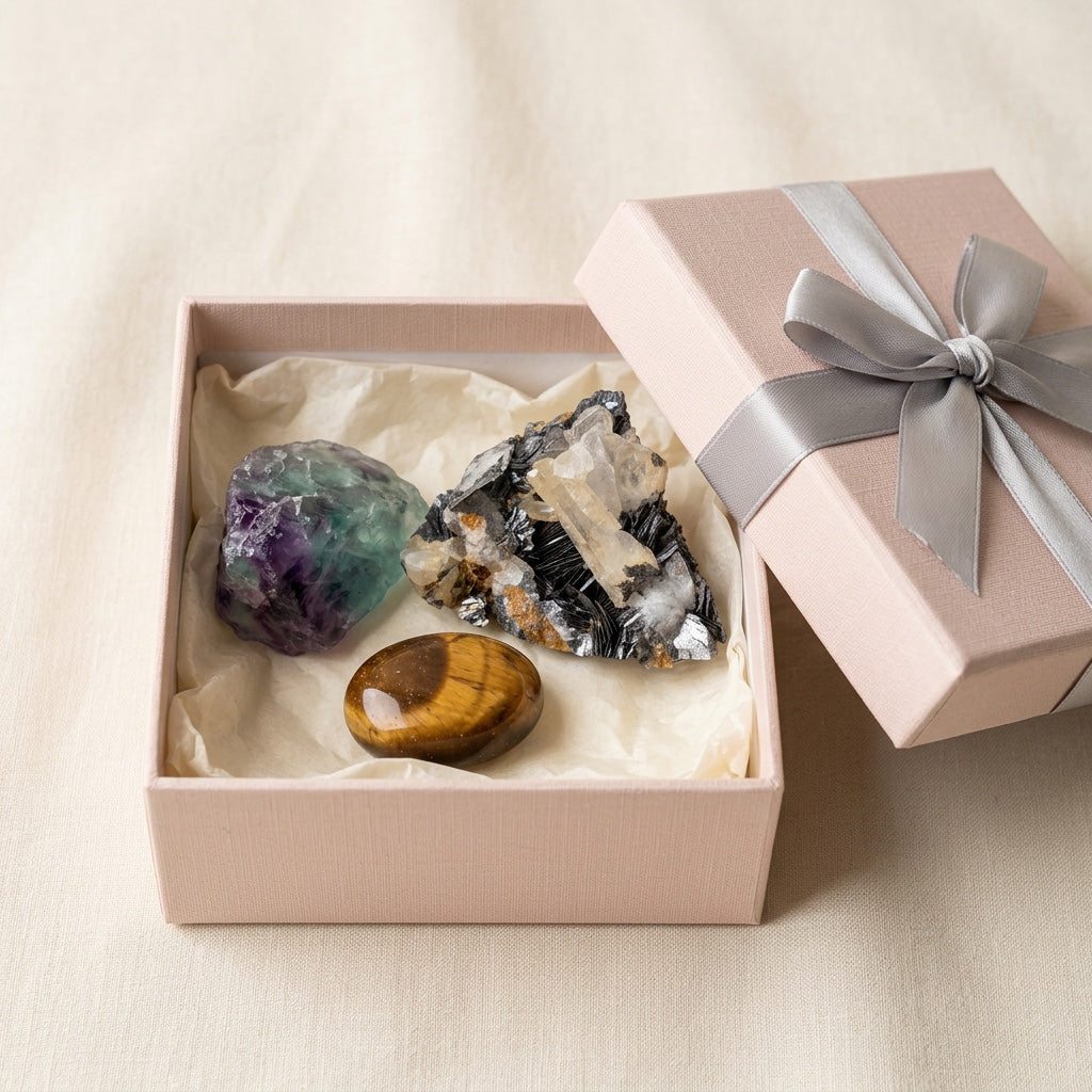 The Focus Field in the Stones and Rockz pink gift box