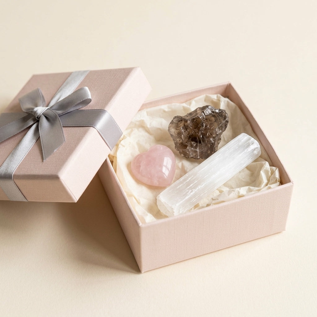 The Grief Companion in the Stones and Rockz pink gift box