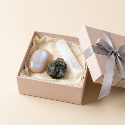 The New Chapter Kit in the Stones and Rockz pink gift box